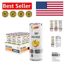 Sugar-Free Peach Mango Green Tea - 12 Cans of Energy Drink with 200mg Caffeine picture