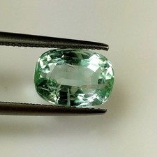 4.69ct Natural Ethiopian Emerald beautiful cushion cut top luster exclusive gem picture