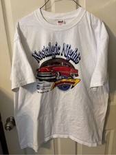Vintage 2002 Detroit Autorama'Nostalgic Nights' Graphic XL GM Parts Hot Rod Tee picture