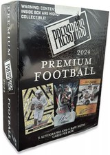 2024 LEAF PRESS PASS PREMIUM FOOTBALL HOBBY BOX (5 Autographs Per Sealed Box) picture