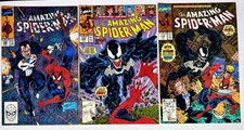Amazing Spider-Man Comic Lot: Issues #330, #332, #333 | NM | Early Venom picture