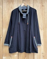 Ulla Popken NWT Cowl Neck Black Top Sz 24/26 picture