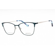 Liz Claiborne Women's Eyeglasses Matte Teal Metal Cat Eye Frame L 678 0PYW 00 picture