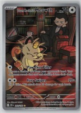 Team Rocket's Meowth 203/182 Illustration Rare Destined Rivals Near Mint CR25 picture