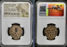 Jesus Christ Ancient Byzantine Empire Coin 1020AD-1028AD Follis Genuine NGC picture