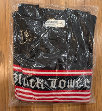 Vintage 3 Strikes NY Black Tower Wine Knit Sweater,