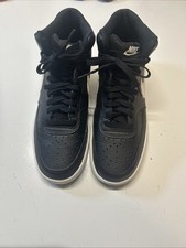 Nike Court Vision Mid Basketball Sneakers Black White DN3577 001 P picture