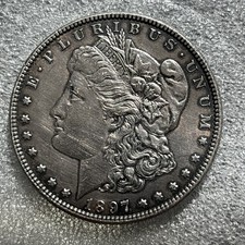 1897-P Morgan Silver Dollar #18. Tested For Authenticity. picture