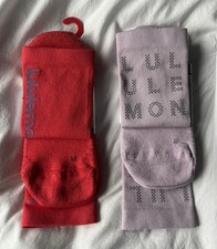 Lot of 2 Lululemon Unisex Power Stride Crew Socks in Size XL New  picture