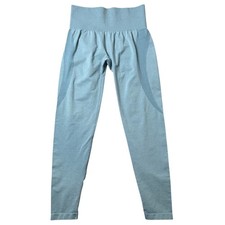 NVGTN Sky Blue Contour Seamless Leggings Womens M Activewear Workout Gym picture