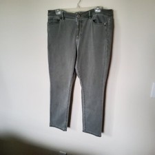 J Jill Denim Sage Green Slim Ankle Jeans size 14 picture