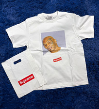 Supreme Mike Tyson Photo Tee Men's White Graphic Print Crew Neck T-Shirt SIZE M picture
