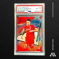 Dominik Szoboszlai 2020 Finest UCL Red Refractor 1/5 – PSA 8 Rookie picture