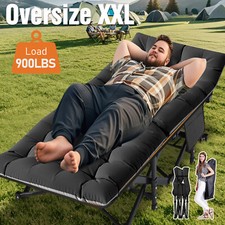 Adults Folding Sleeping Cot Guest Bed Heavy Duty Portable Cots Camping with Mat picture