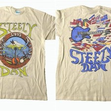 1993 Steely Dan Tour Rare 2 Side Sand T shirt classic style Men Women S-5XL picture
