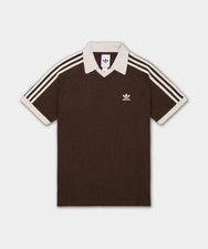 Genuine Adidas Waffle Short Sleeve Polo Shirt - Dark Brown Asia Size picture