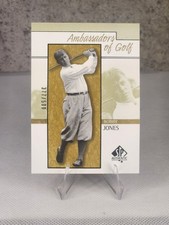 2001 SP Authentic - Ambassadors of Golf Bobby Jones #135 Gold /500 picture