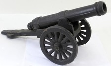 Vintage Heavy Cast Iron Signal Cannon Display Model ~ 17