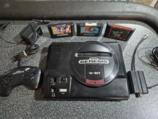 Sega Genesis Console Bundle With Sonic Trilogy 1 2 3 Games TESTED WORKING picture