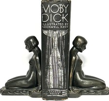 1930 MOBY DICK Whale Oil FIRST EDITION Art Deco ROCKWELL KENT Antique H MELVILLE picture