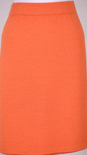 ST.JOHN Women's Knit Orange Skirt Sz 12 picture