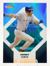 Johnny Damon 2006 Topps Finest Blue Refractor SP #d /299 New York Yankees picture
