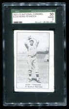 1921-23 E220 National Caramel Herb Pennock SGC 2 Good Red Sox picture