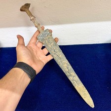 Rare Ancient Roman Battle Sword With Silver Inlaid 300 Ad picture