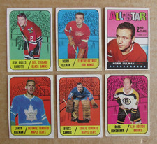 1967-68 TOPPS HOCKEY CARD SINGLES COMPLETE YOUR SET U-PICK CHOOSE picture