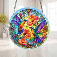 Personalized Hummingbird Acrylic Suncatcher Window Hanging picture