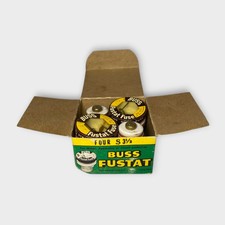 Bussmann S-3½ 3.5A Plug Fuse Type-S Dual-Element 125V (4-Pack) - Vintage/NOS picture