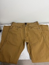 prAna Breathe Pants Mens 32 X 32 5 Pocket Carmel Rugged Canvas Stretch RN124977 picture