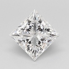 IGI Certified 1.03 Ct PRINCESS Cut Lab Grown CVD Diamond D Color VVS2 Clarity picture