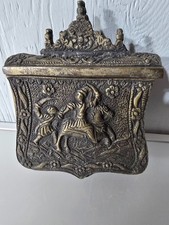 Antique 19thC Ottoman Empire Brass Palaska Cartridge Box Balkan Greek Military picture