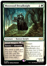 MTG Mosswood Dreadknight   Dread Whispers Wilds of Eldraine 231 NM picture