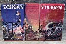 Vintage Tolkien LOTR 3 Box Sets 9 Books Ballantine Remington Panorama 1965+ picture