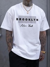 Brooklyn New York T Shirt Mens Streetwear Graphic Tee Casual Top picture