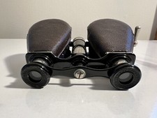 Antique Lemaire Opera Glasses 1905  Fabt Paris Binocular Glasses Brown Leather picture