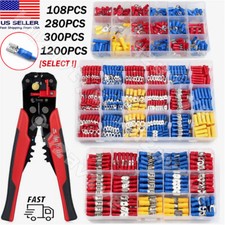 280/1200Pcs Assortment Insulated Electrical Wire Connectors Crimp Terminals Kit picture