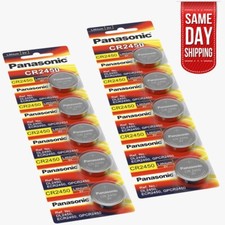 LOT 2-5-10NEW Panasonic LITHIUM BATTERY ECR2450 CR2450 BR2450 2450 3VButton Cell picture