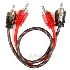 DS18 Ultra Flex 1 Ft RCA Cable 2 Ch Noise Rejection Competition Rated RCA1FT picture
