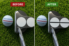 Odyssey White Hot 2 Ball Putter - Alignment Line Insert Upgrade Golf Aid picture