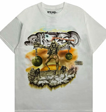 Men's Travis Scott Circus Maximus Tour 2024 White Double-Sided Graphic Tee XXL picture