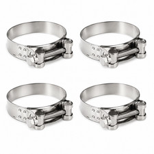 4 Pack T-Bolt Clamp 304SS  Stainless Steel Pipe Heavy Duty Hose picture