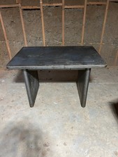 vintage steelcase Side Desk org. leather top, reduced make offer picture