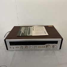 Vintage Rotel RX-402 Stereo Receiver AM FM Analog Silver Wood Case HiFi Japan picture