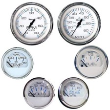 Faria Chesapeake White Stainless Style 6-Gauge Set #KTF001 picture