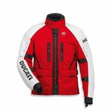 Ducati Flow C5 Red And White Motorbike Racing Fabric Jacket picture