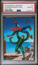 1994 Marvel Universe Flair Inaugural Edition #15 Scorpion vs Spider-Man PSA 10 picture