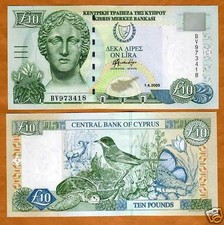 CYPRUS, 10 pounds, 2005, P-62 (62e) UNC Last Pre-Euro picture